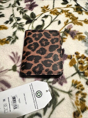 Walmart Leopard Print Wallet in Brown & Black NWT